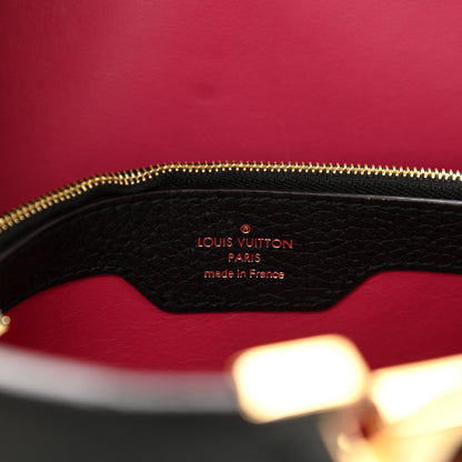Louis Vuitton Taurillon Capucines MM Black Fuchsia 6 of 13