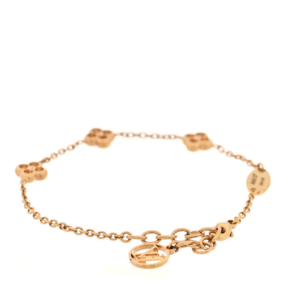 Louis Vuitton Brass Flower Full Bracelet Gold 3 of 5