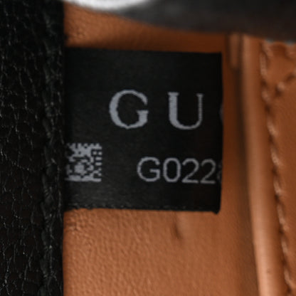 Gucci GG Supreme Monogram Goatskin Pearl Mini Fox Broche Bamboo Top Handle Bag Beige Ebony Black Hibiscus Red Mystic White 7 of 13