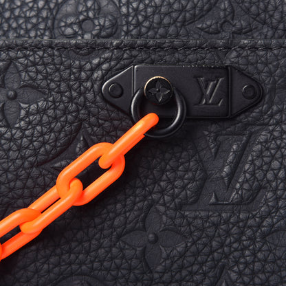 Louis Vuitton Taurillon Monogram Uniformes Solar Ray Soft Pochette Volga Belt Bag Black 9 of 9
