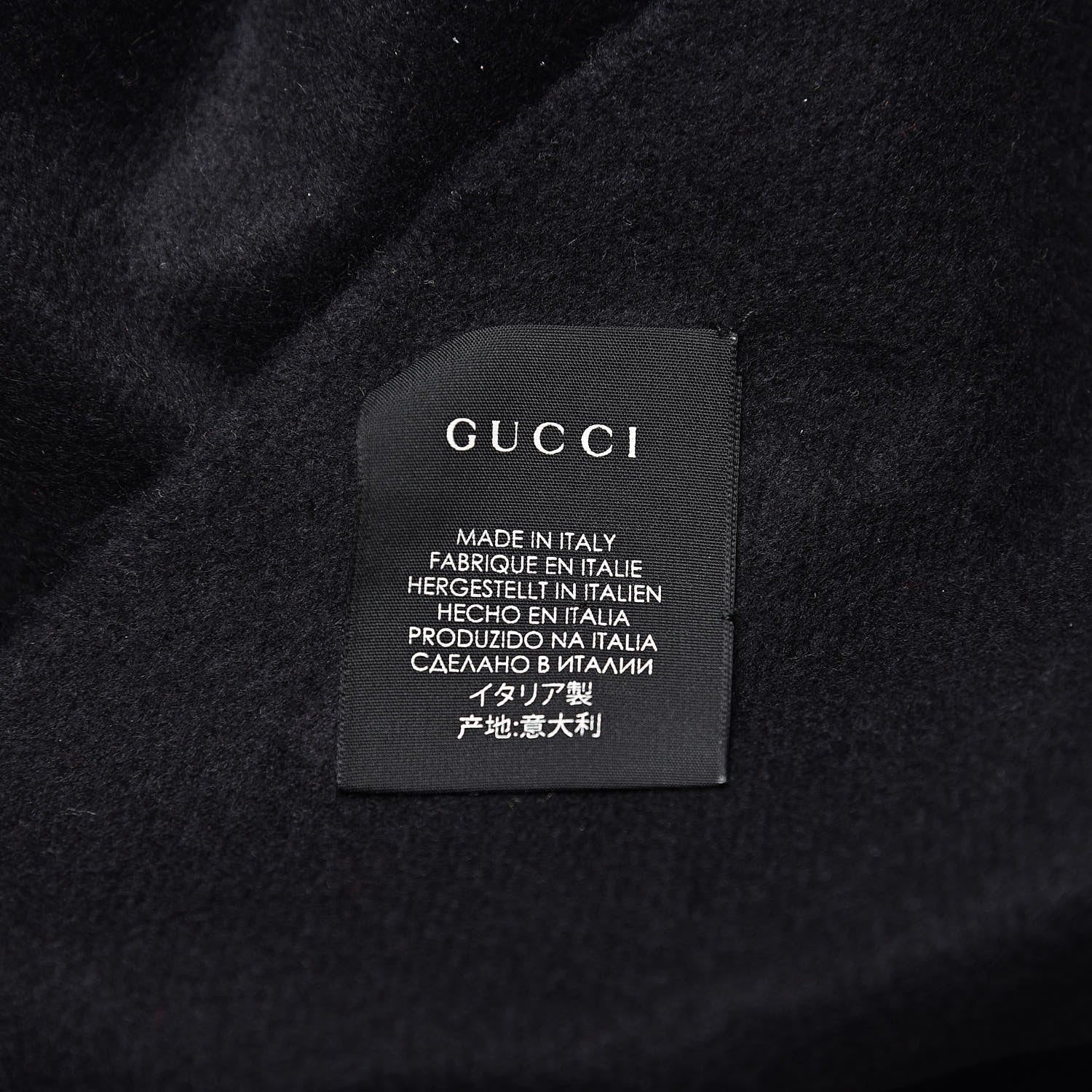 Gucci Silk Cashmere Sequins Lovesh Scarf Black 4 of 5