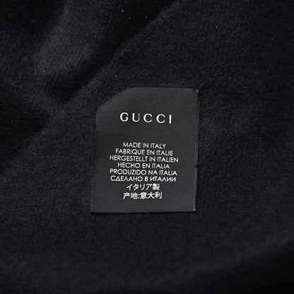 Gucci Silk Cashmere Sequins Lovesh Scarf Black 4 of 5