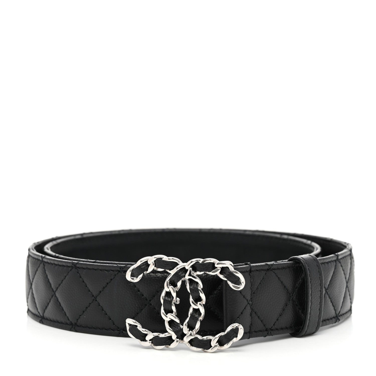 Chanel Caviar Quilted CC Chain Belt 85 34 Black 1 of 6