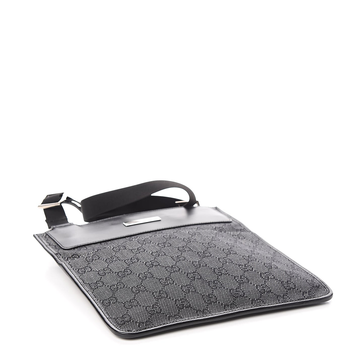 GG Monogram Messenger Crossbody Bag Black