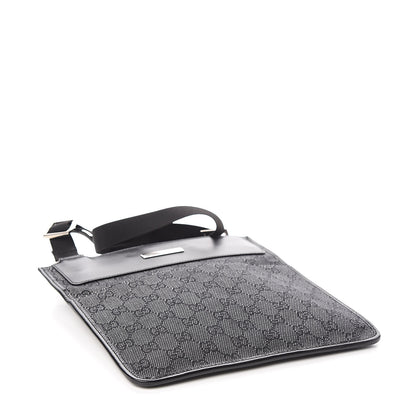 Gucci GG Monogram Messenger Crossbody Bag Black 4 of 11