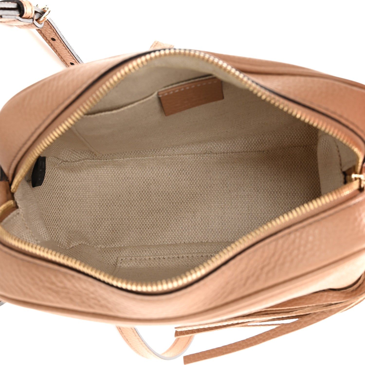 Gucci Pebbled Calfskin Small Soho Disco Bag Camelia 5 of 12