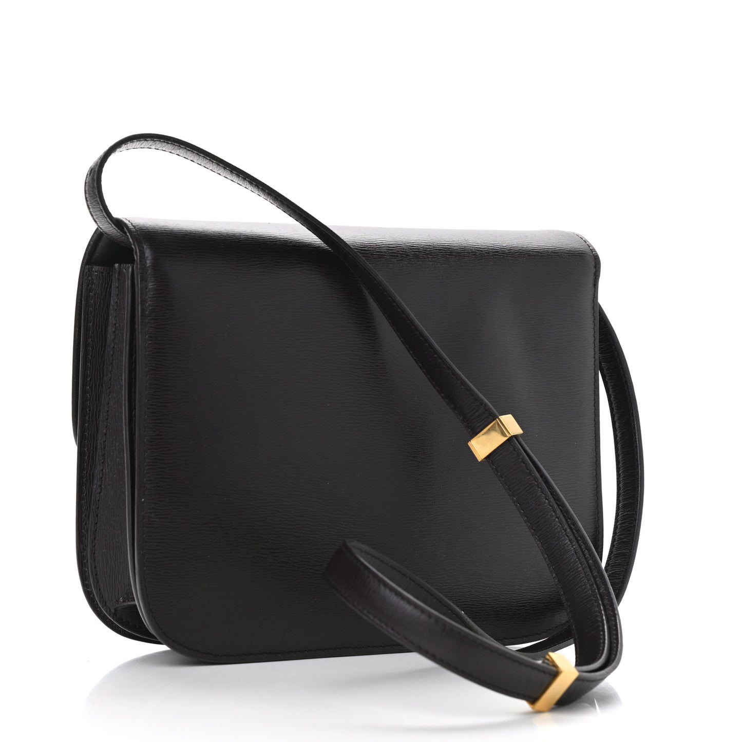 Liege Calfskin Medium Classic Box Flap Bag Espresso
