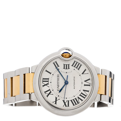 Cartier Stainless Steel 18K Yellow Gold 36mm Ballon Bleu De Cartier Automatic Watch 2 of 5