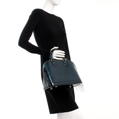 Louis Vuitton Vernis Alma PM Blue Nuit 2 of 6