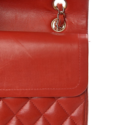Chanel Lambskin Quilted Medium Double Flap Red 9 of 22