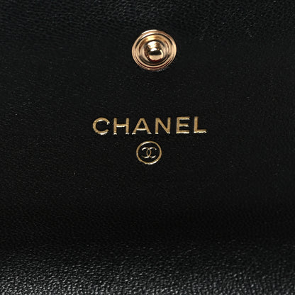 Chanel Lambskin Quilted Chanel 19 Flap Wallet Black 6 of 9