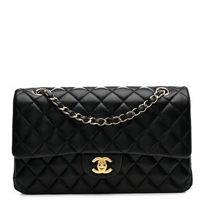 Chanel Lambskin Quilted Medium Double Flap Black 1 of 13