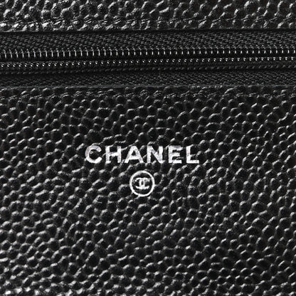 Chanel Caviar Quilted Wallet on Chain WOC Black 6 of 10