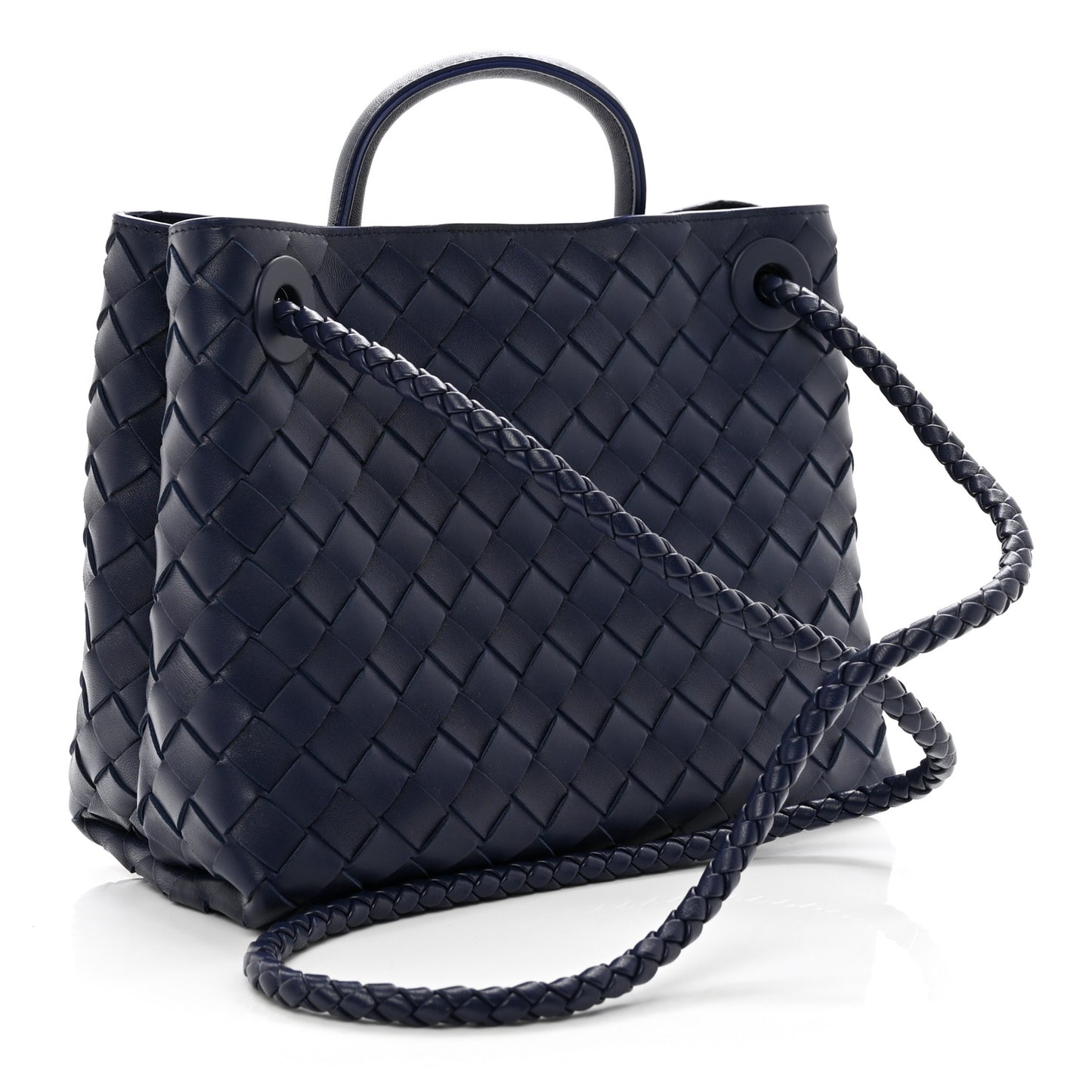 Nappa Intrecciato Small Andiamo Shoulder Bag Duke