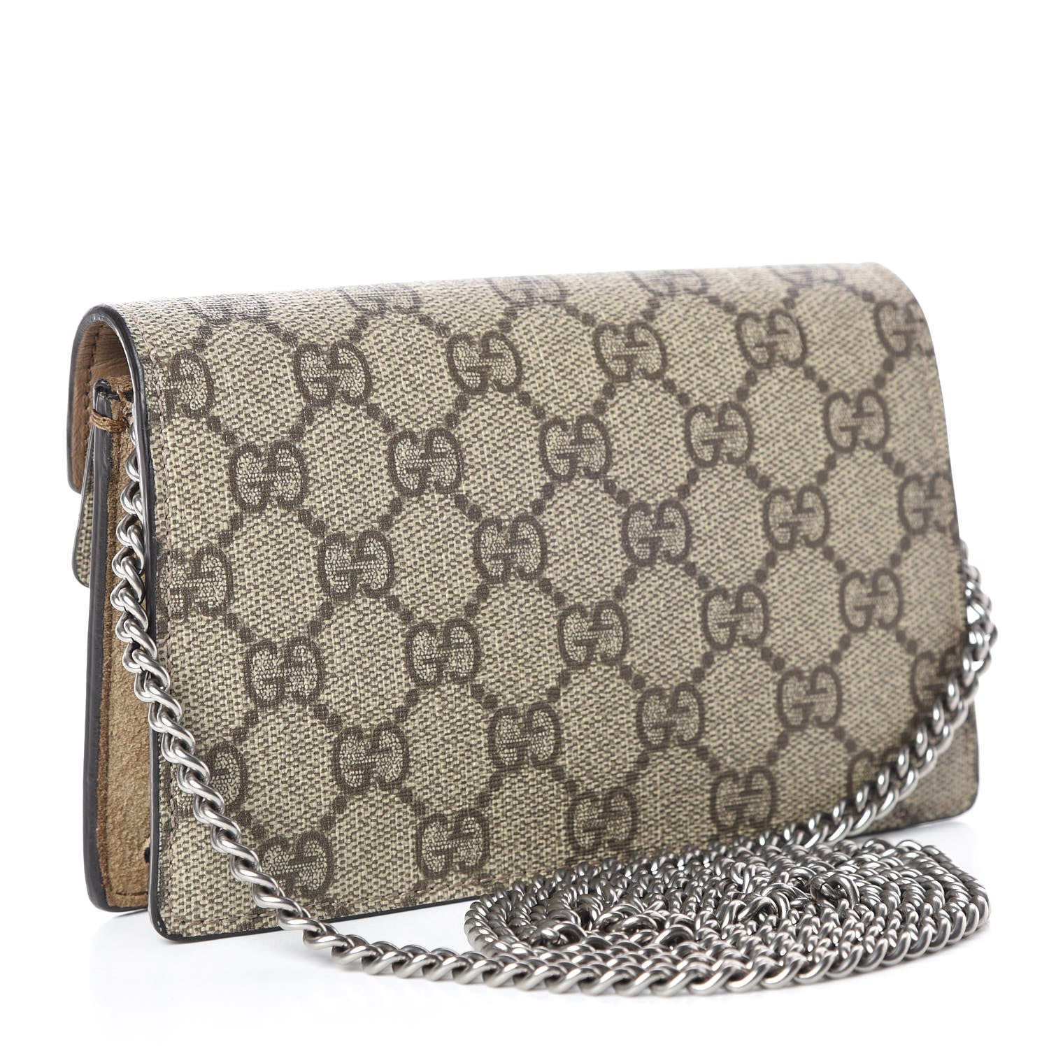 Gucci GG Supreme Monogram Super Mini Dionysus Shoulder Bag Taupe 3 of 10