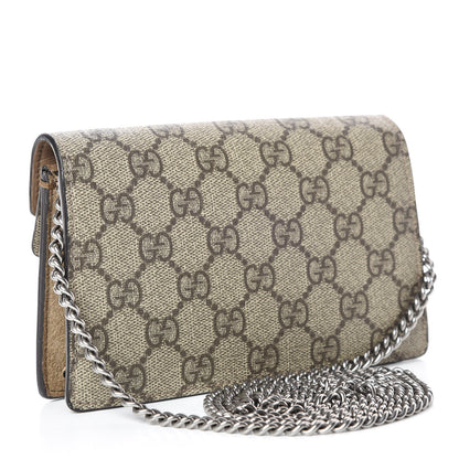 Gucci GG Supreme Monogram Super Mini Dionysus Shoulder Bag Taupe 3 of 10