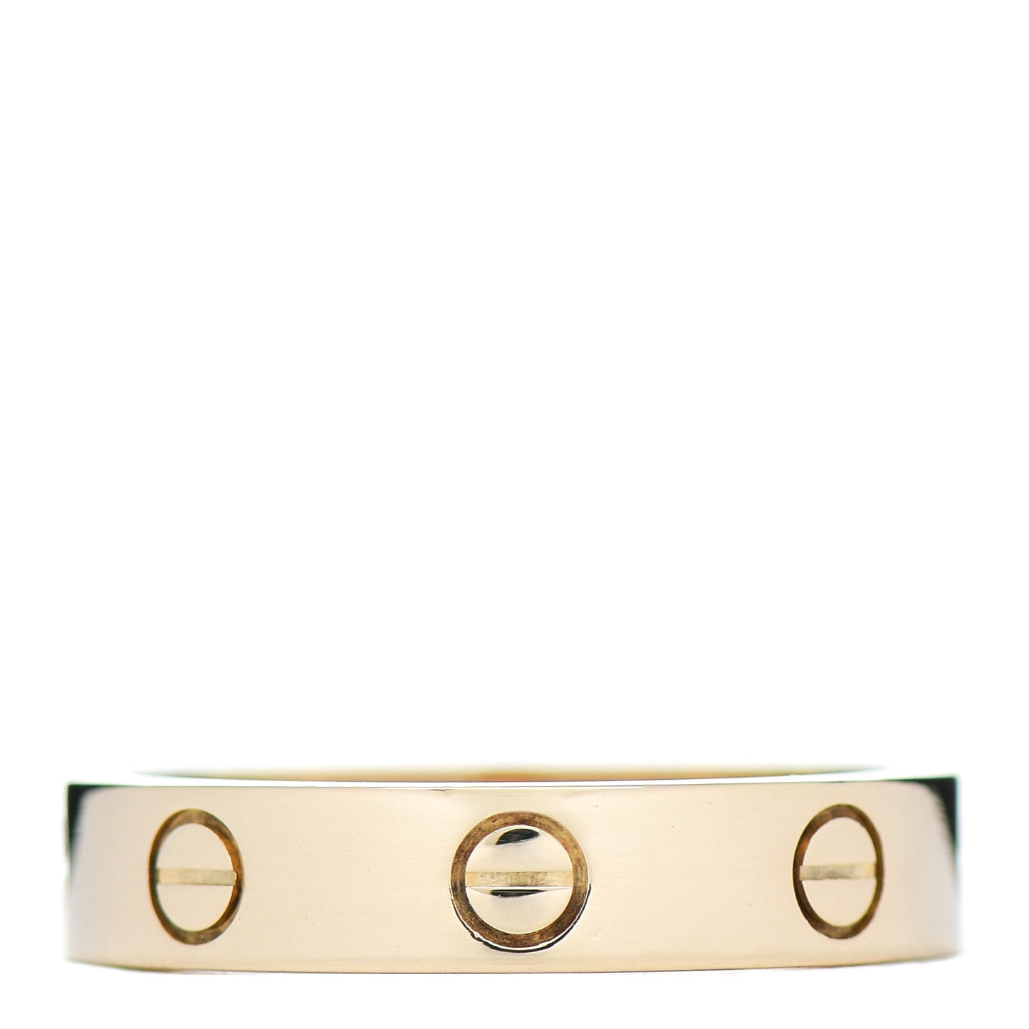 18K Yellow Gold Diamond 4mm LOVE Wedding Band Ring 52 6