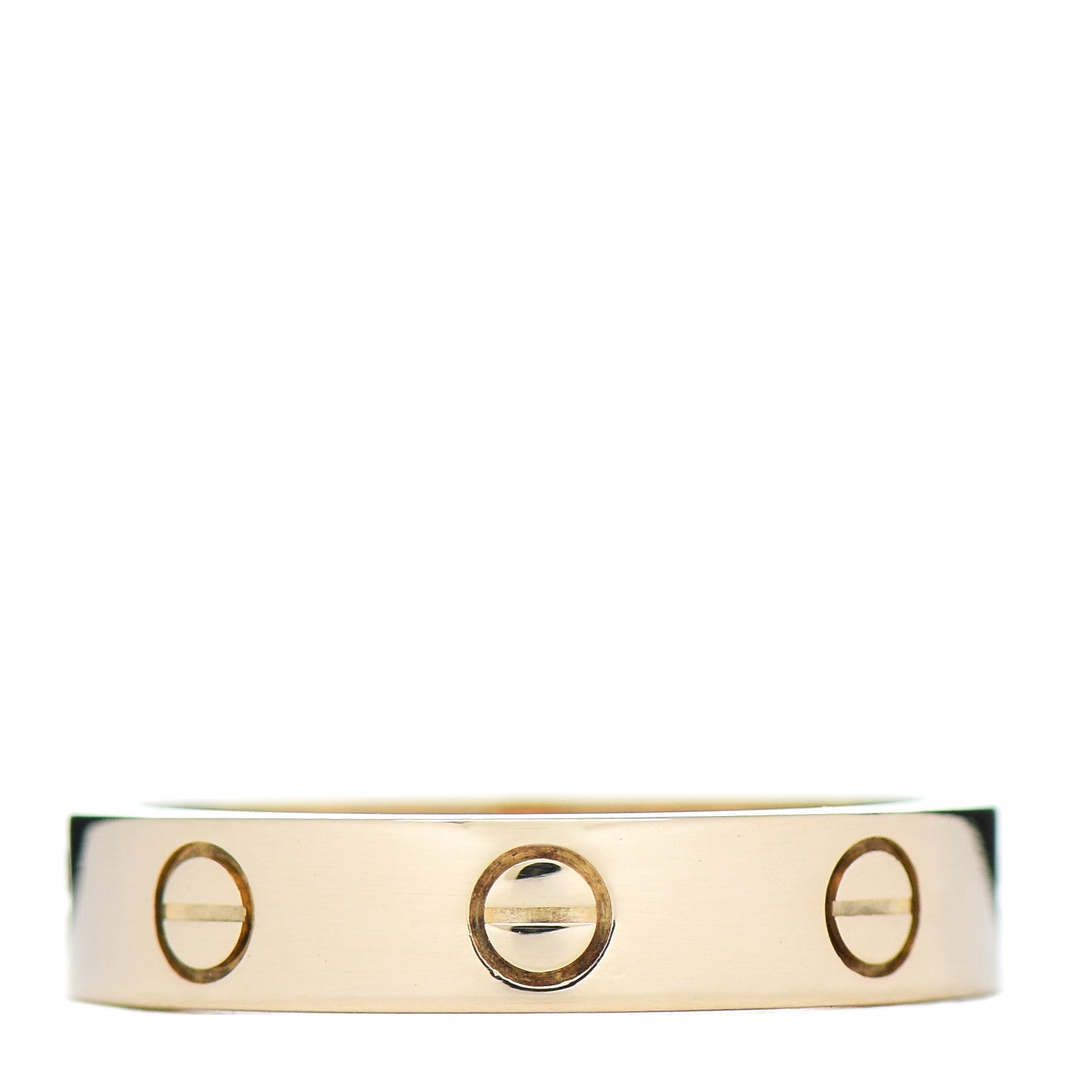 Cartier 18K Yellow Gold Diamond 4mm LOVE Wedding Band Ring 52 6 3 of 5
