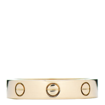 Cartier 18K Yellow Gold Diamond 4mm LOVE Wedding Band Ring 52 6 3 of 5