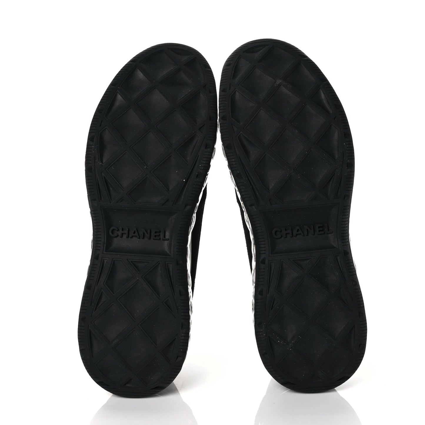 Suede Calfskin Velvet Grosgrain CC Sneakers 39.5 Black