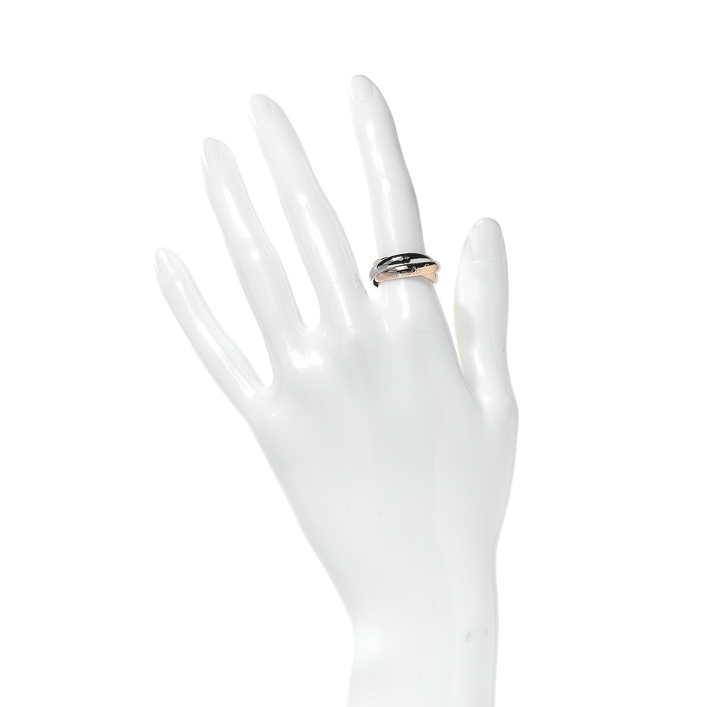 18K Pink Yellow White Gold Classic Les Must De Trinity Ring 51 5.75
