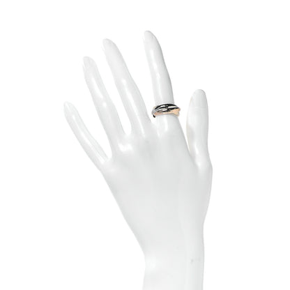 Cartier 18K Pink Yellow White Gold Classic Les Must De Trinity Ring 51 5.75 2 of 5