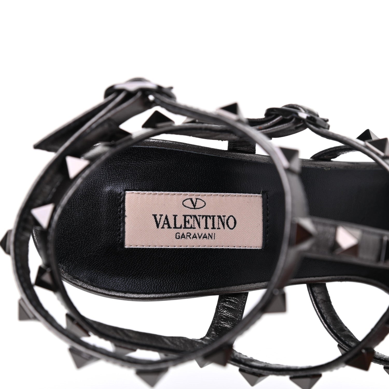 Valentino Garavani Metallic Nappa Rockstud Gladiator 105mm Sandals 40 Rutenio 7 of 8