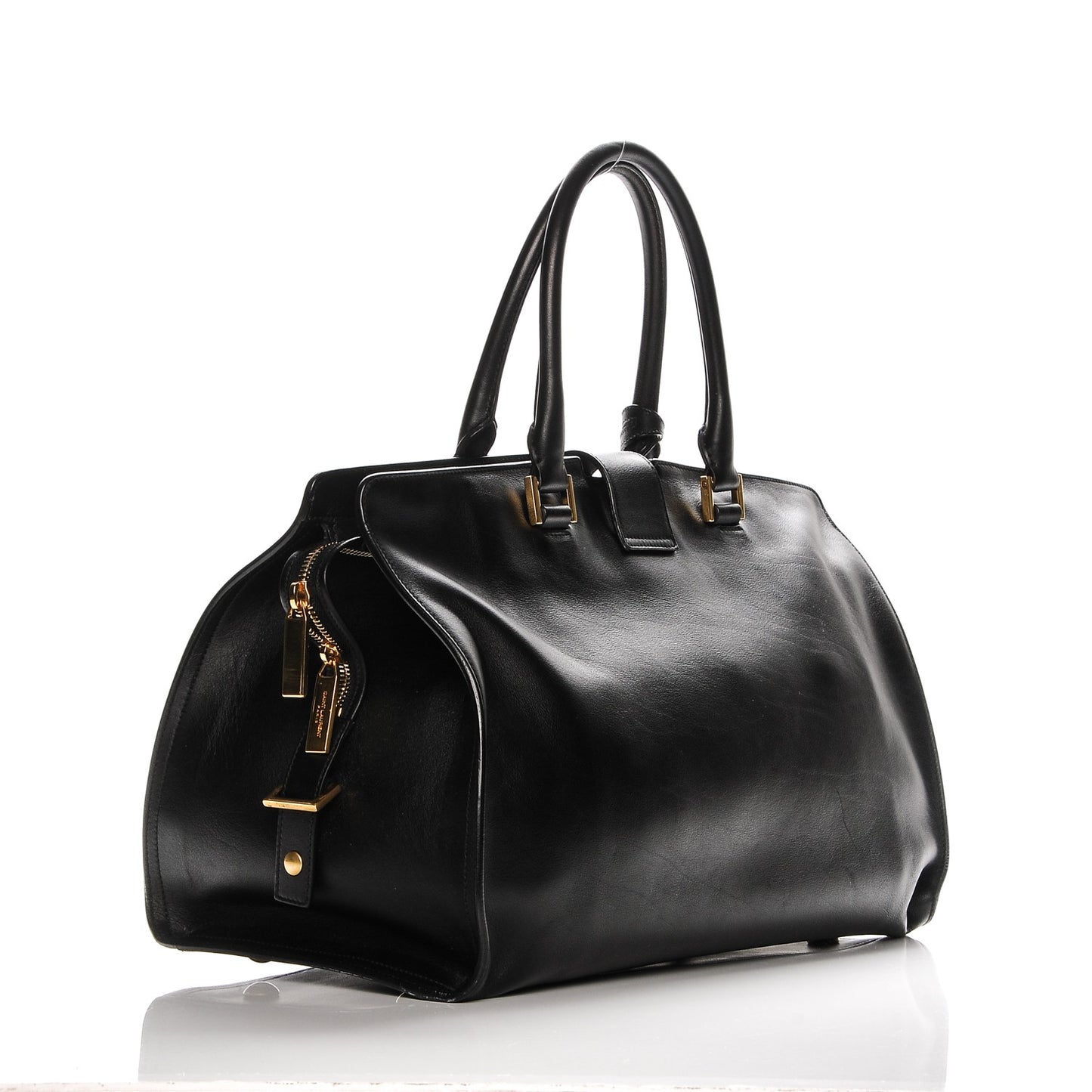 Calfskin Medium Classic Y Cabas Black