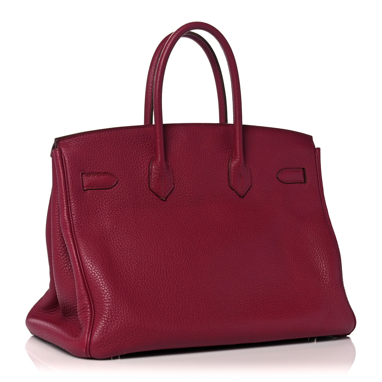 Hermes Taurillon Clemence Birkin 35 Rubis 3 of 48