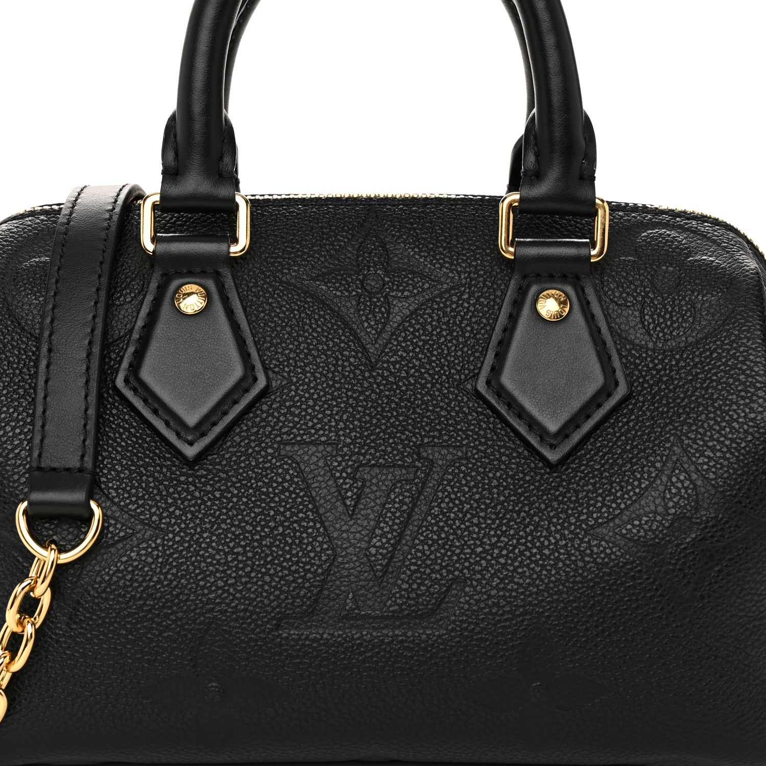 Louis Vuitton Empreinte Monogram Giant Speedy Bandouliere 20 Black 7 of 9