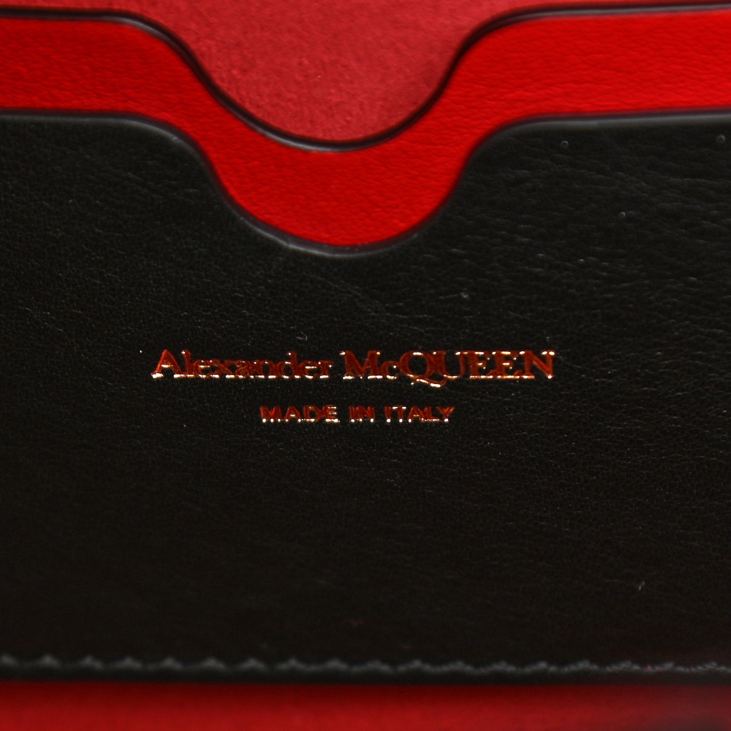 Calfskin The Tall Story Shoulder Bag Black Red