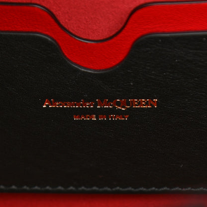 Alexander McQueen Calfskin The Tall Story Shoulder Bag Black Red 12 of 14