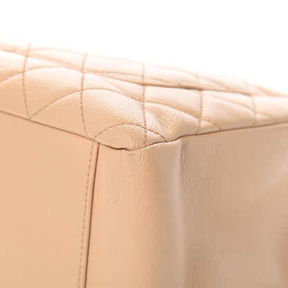 Chanel Caviar Quilted Grand Shopping Tote GST Beige 11 of 14
