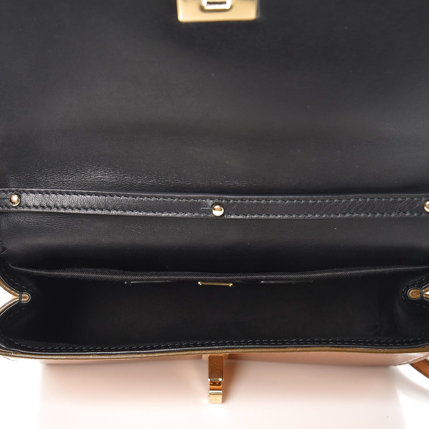 Dolce & Gabbana Metallic Python Shoulder Bag Gold 5 of 6