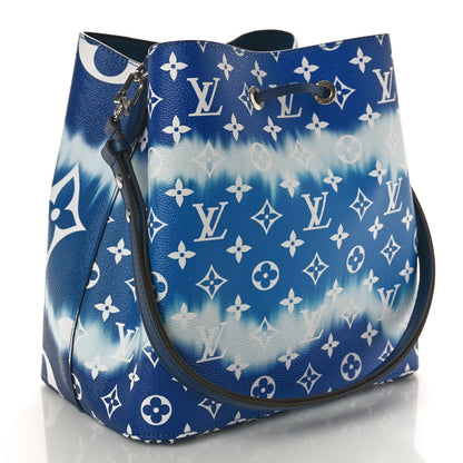 Louis Vuitton Monogram Escale Neonoe MM Blue 2 of 9