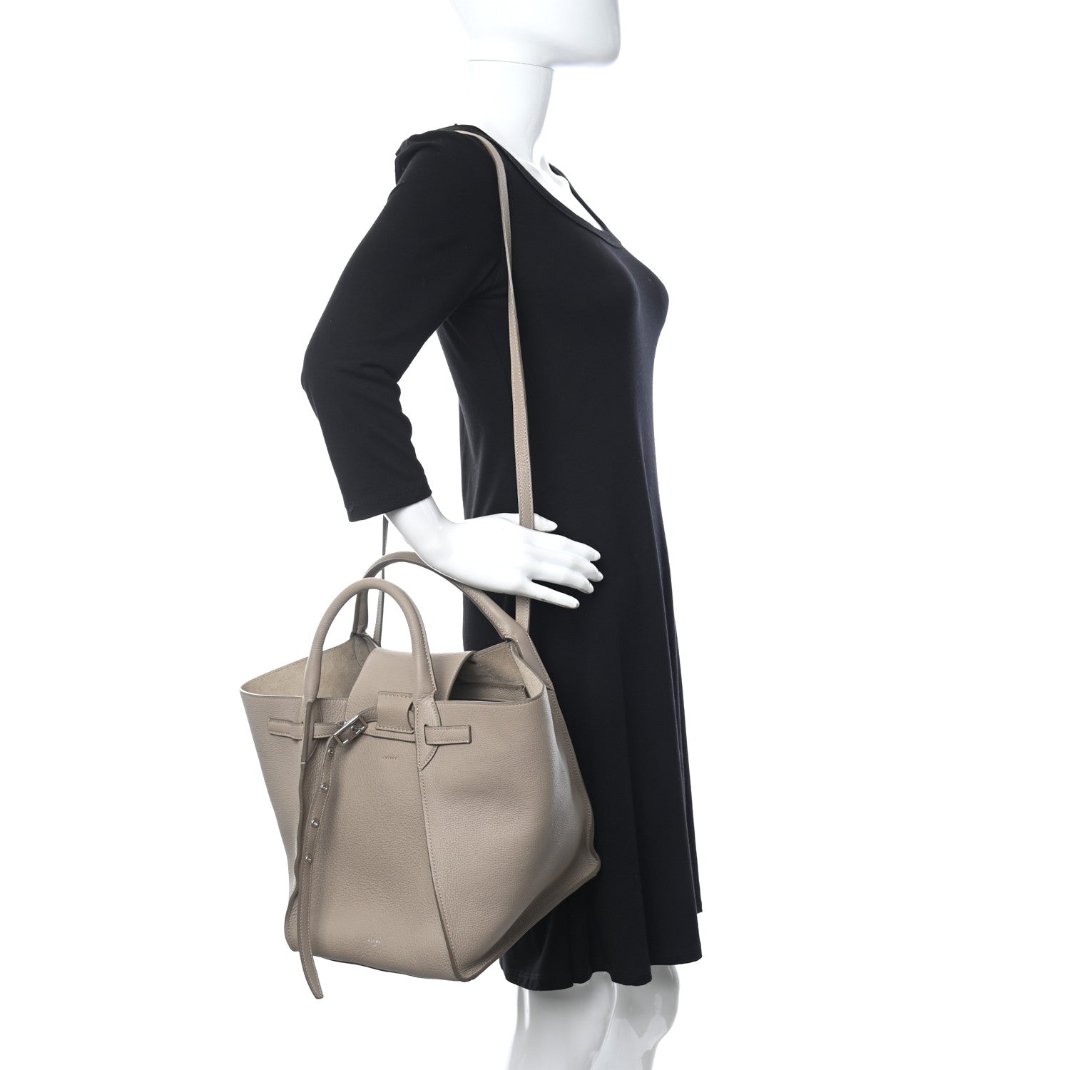 Celine Supple Grained Calfskin Small Big Bag Light Taupe 2 of 13