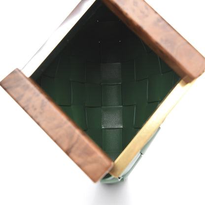 Bottega Veneta Nappa Maxi Intreccio The Snap Clutch Racing Green 5 of 8