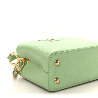 Louis Vuitton Taurillon Mini Capucines Vert Pomme 8 of 9