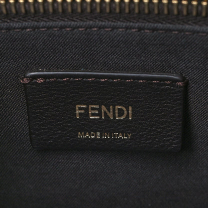 Fendi Vitello King Elaphe Python Print Logo Medium By The Way Boston Bag Tartufo Daisy Roccia 6 of 10