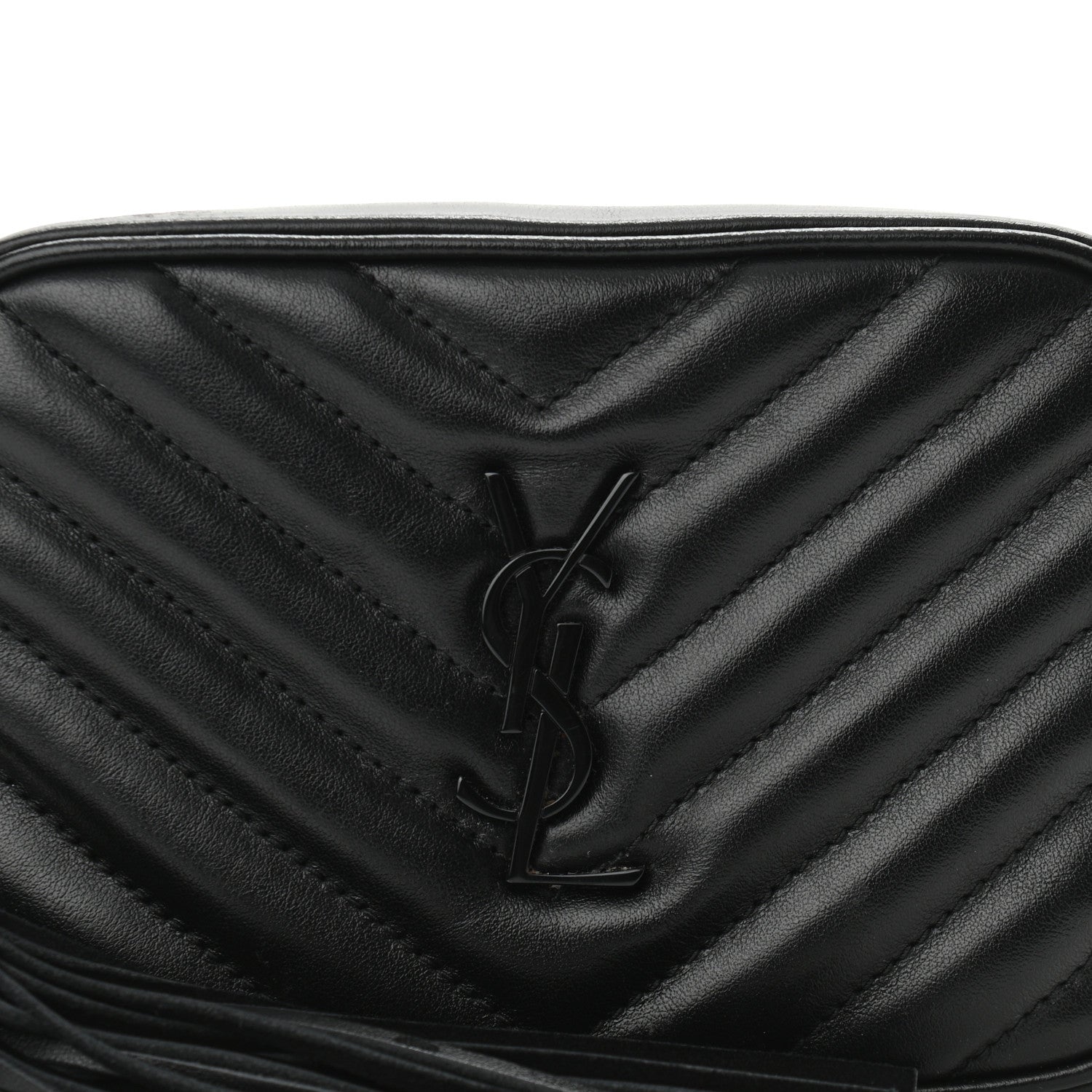 Saint Laurent Calfskin Matelasse Monogram Lou Belt Bag Black 6 of 8