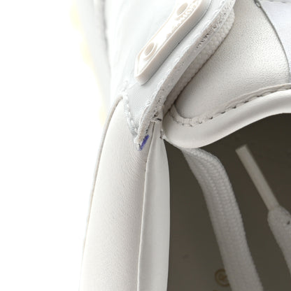 Louis Vuitton Iridescent Textile Monogram Calfskin Mens Run Away Sneakers 7 White 9 of 12
