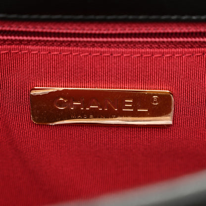 Chanel Shiny Goatskin Quilted Medium Chanel 19 Flap Black 6 of 11