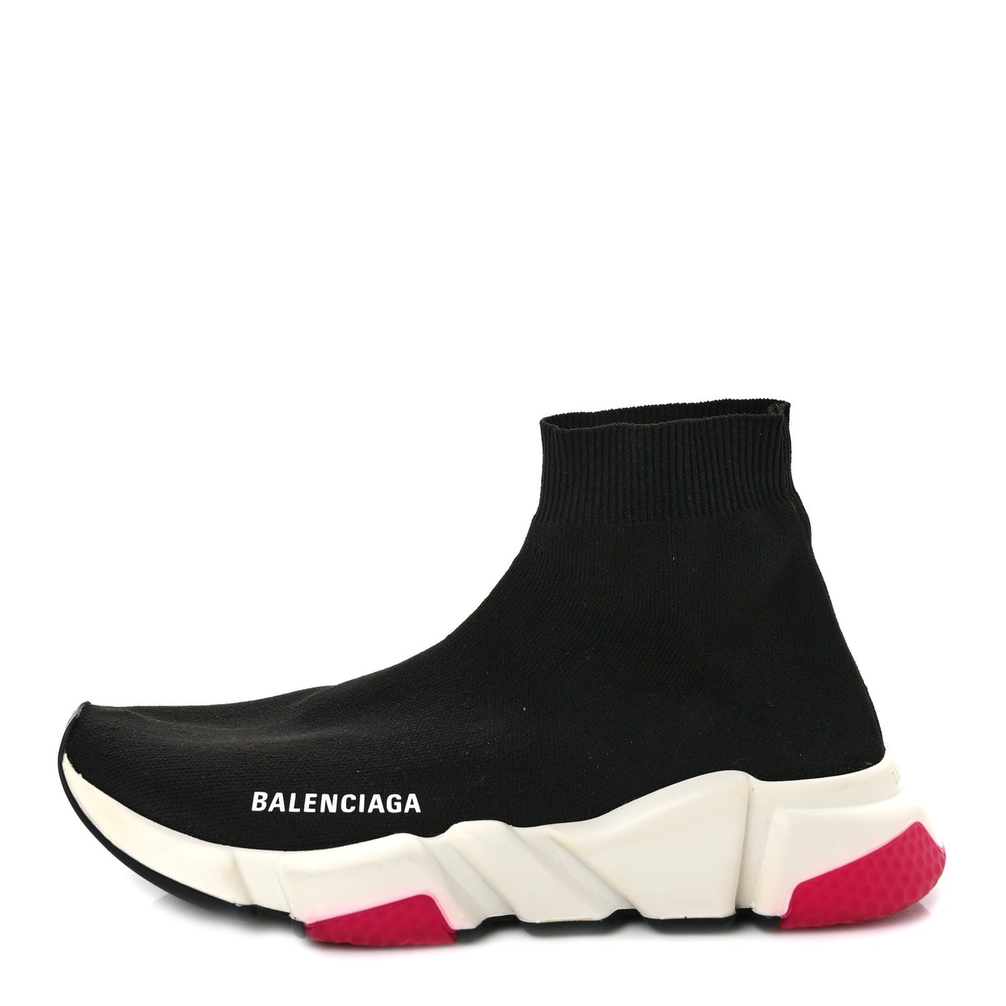 Neoprene Knit Womens Speed Sneakers 39 Black Pink
