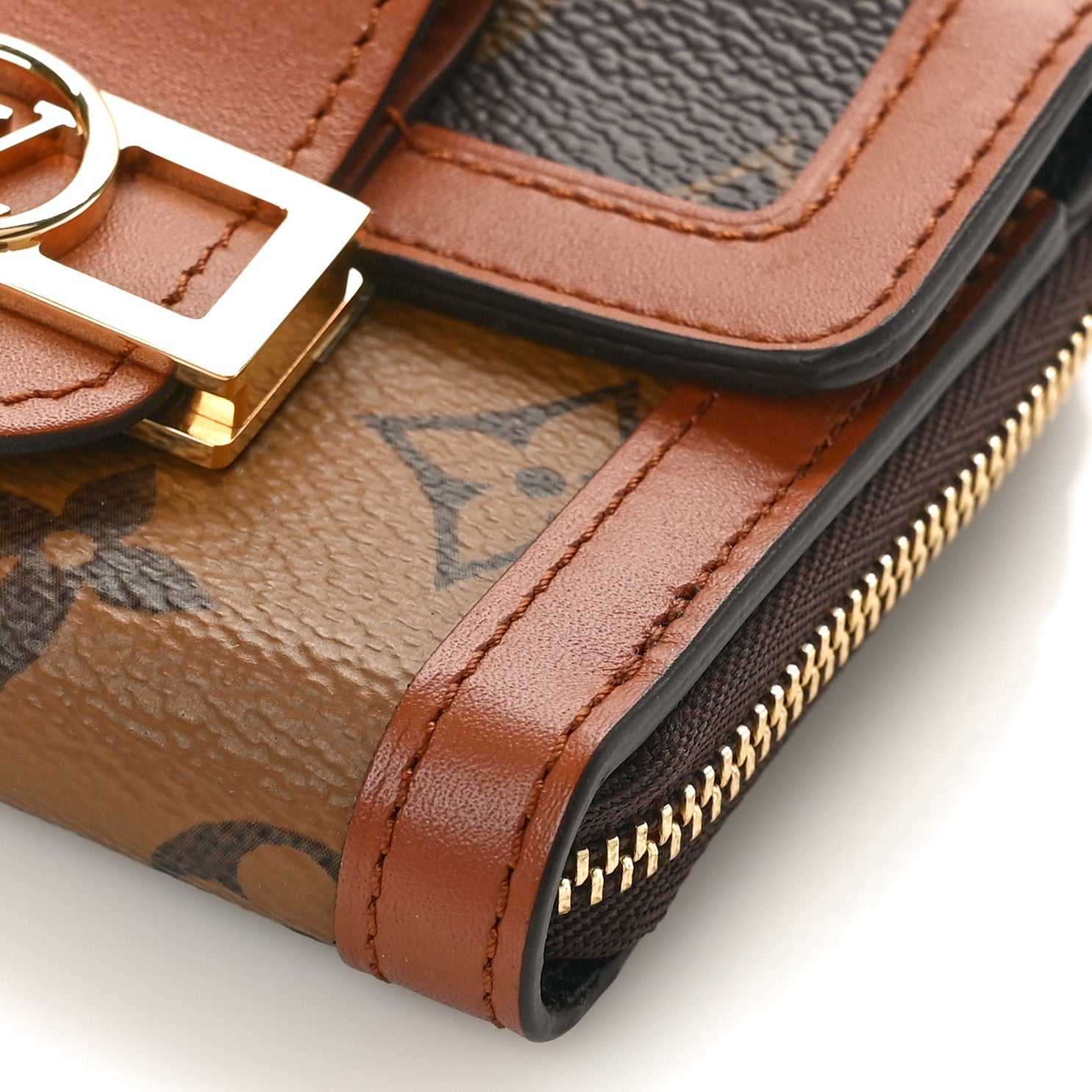 Louis Vuitton Reverse Monogram Mini Dauphine Chain Wallet 8 of 9