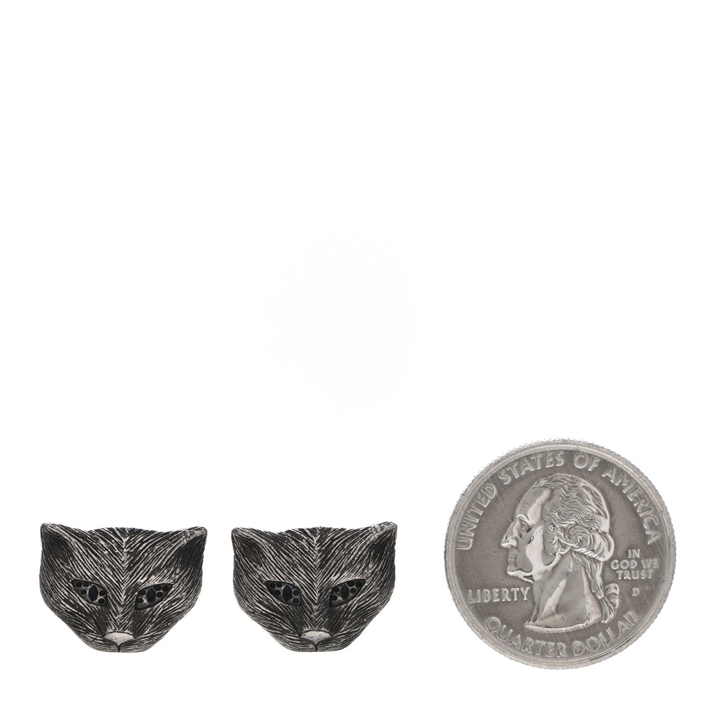 Sterling Silver Garden Cat Earrings