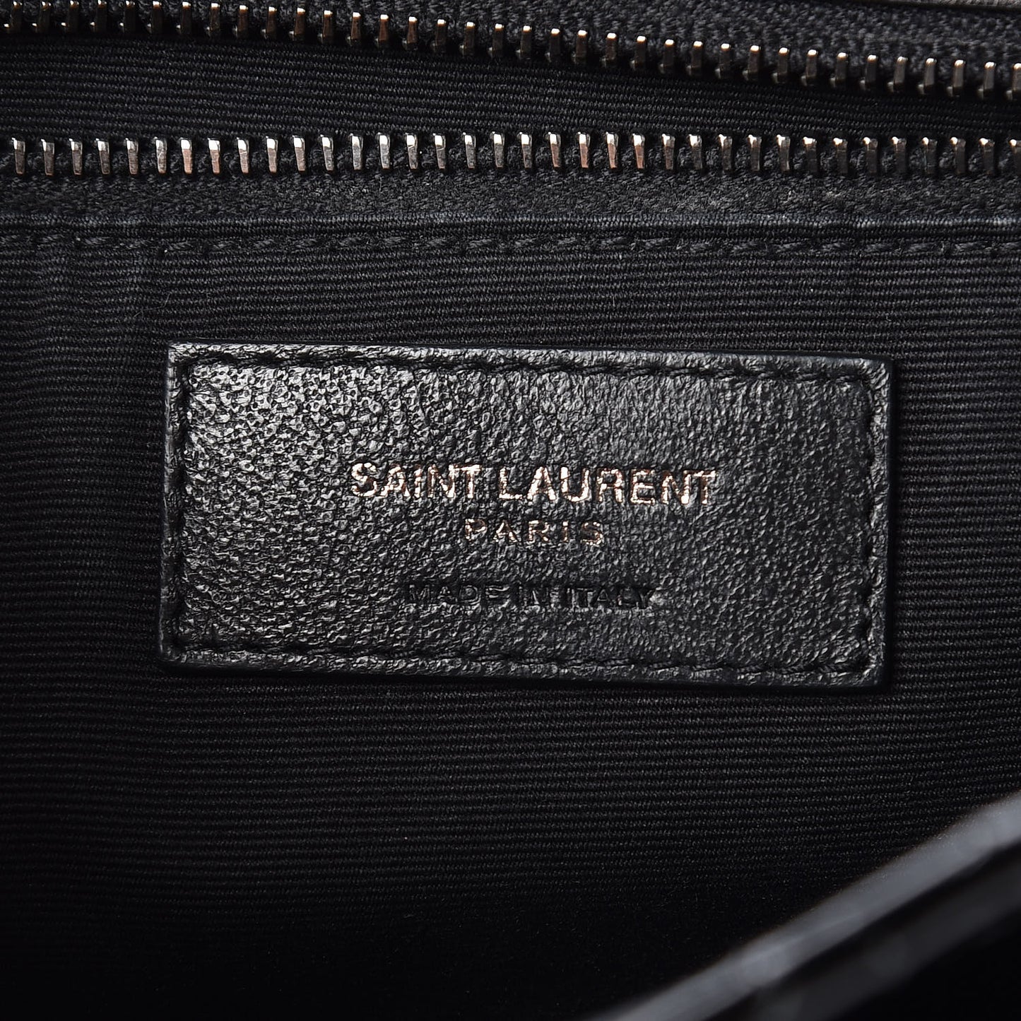 Patent Crocodile Embossed Lambskin Monogram Medium Niki Chain Satchel Black