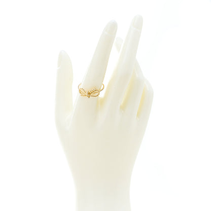 Tiffany 18K Yellow Gold Twist Bow Ring 58 8.25 2 of 4