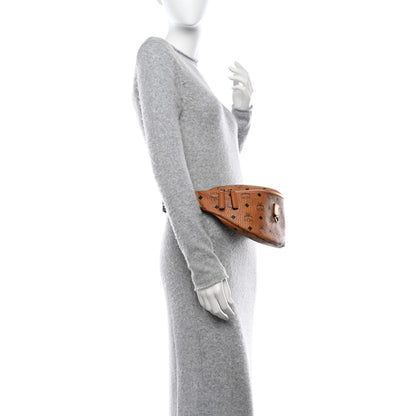 MCM Visetos Medium Fusten Belt Bag Cognac 2 of 9