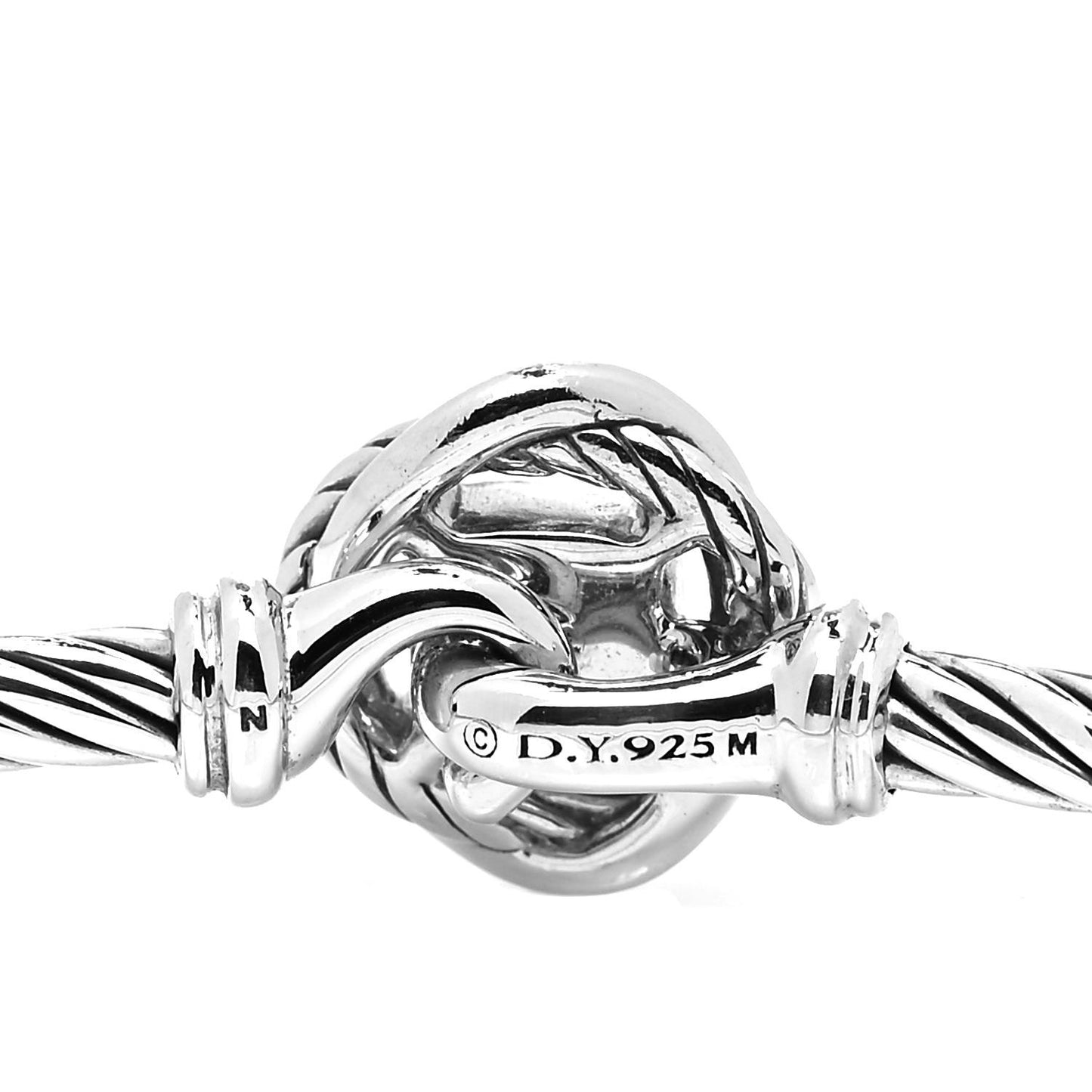 Sterling Silver Diamond 3mm Infinity Bracelet