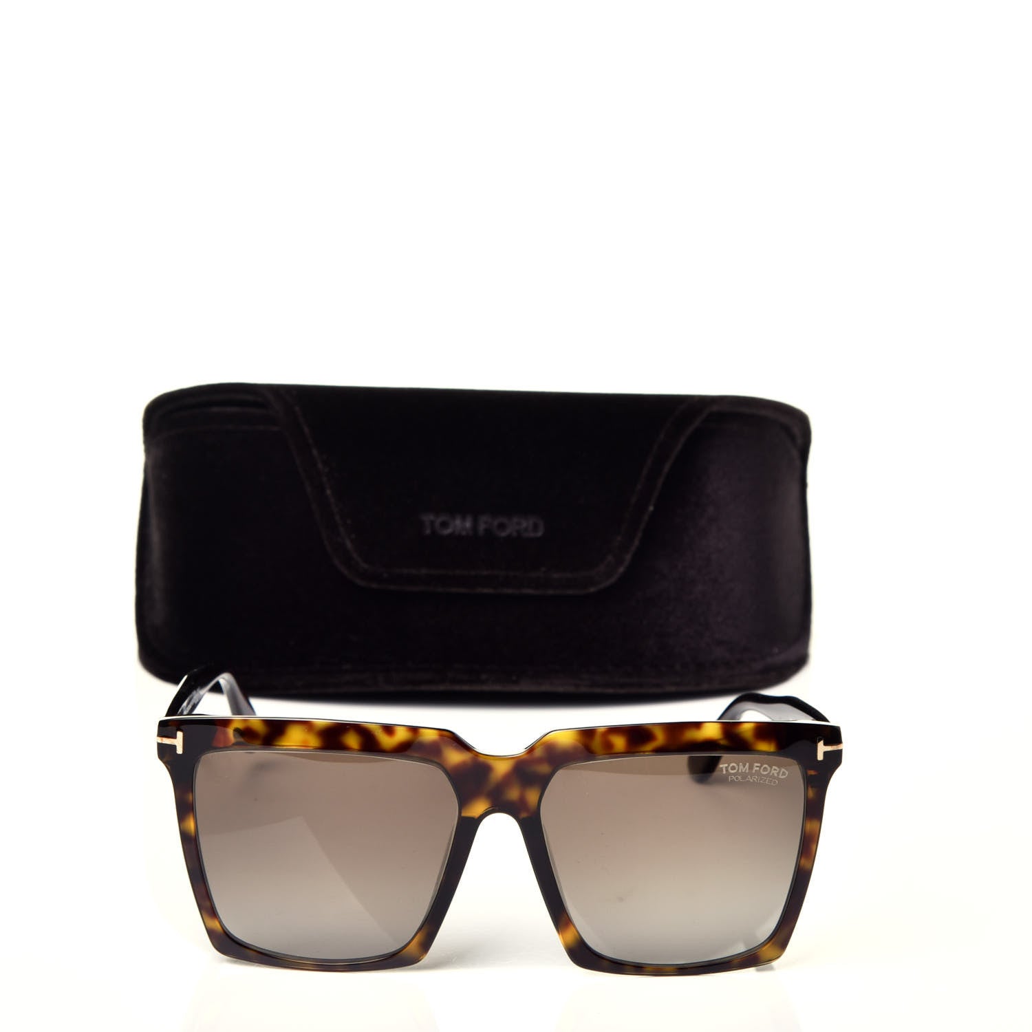 Tom Ford Acetate Polarized Sabrina Cat Eye Sunglasses TF764 Dark Havana 8 of 8